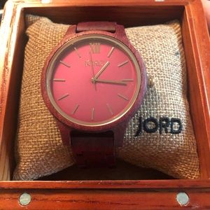 JOE’s wooden watch - Frankie PurpleHeart & Plum